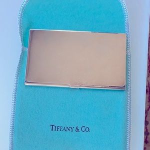 Genuine Tiffany silver plated business card case